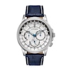 Thumbnail Image 0 of Men's Citizen Eco-Drive® Calendrier Strap Chronograph Watch with White Dial (Model: BU2020-02A)