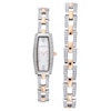 Thumbnail Image 0 of Ladies' Bulova Crystal Accent Watch with Rectangular Mother-of-Pearl Dial Boxed Watch and Bracelet Set (Model: 98X110)