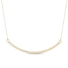 Thumbnail Image 0 of Diamond-Cut Curved Bar Necklace in 10K Gold