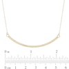 Thumbnail Image 2 of Diamond-Cut Curved Bar Necklace in 10K Gold