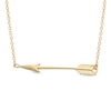 Thumbnail Image 0 of Sideways Arrow Necklace in 10K Gold