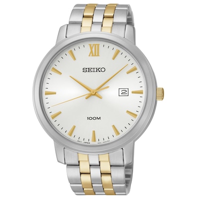 Men's Seiko Solar Watch with White Dial (Model: SUR121)