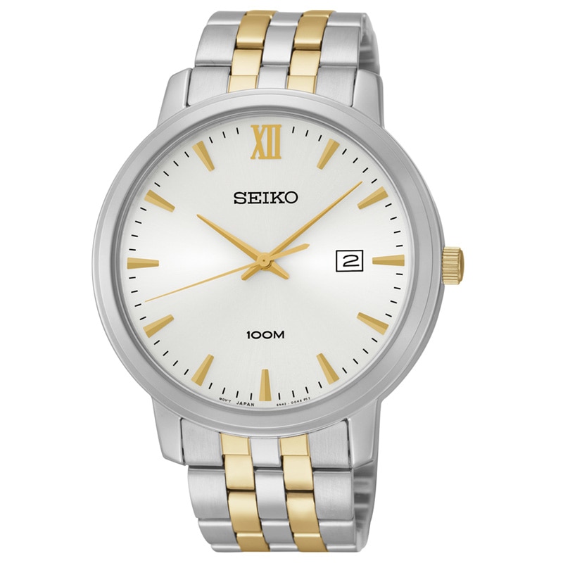 Men's Seiko Solar Watch with White Dial (Model: SUR121)