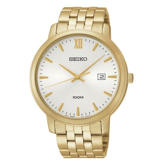 Men's Seiko Watch with Silver Dial (Model: SUR122)