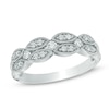 Thumbnail Image 1 of 0.30 CT. T.W. Diamond Vintage-Style Double Row Band in 10K White Gold