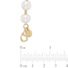 Thumbnail Image 1 of 8.5-9.5mm Freshwater Cultured Pearl and Bead Strand Bracelet in Sterling Silver with 14K Gold Plate-7.25"