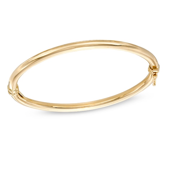 4.0mm Polished Bangle in 10K Gold