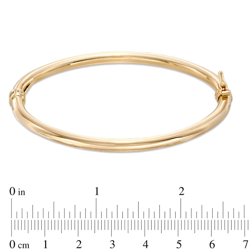 4.0mm Polished Bangle in 10K Gold|Peoples Jewellers