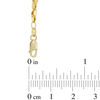 Thumbnail Image 1 of Triple Strand Polished Oval Link Bracelet in 14K Gold - 7.5"