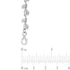 Thumbnail Image 1 of 6.0-7.5mm Freshwater Cultured Pearl and Lab-Created White Sapphire Floral Necklace in Sterling Silver-18.5"