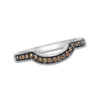 Thumbnail Image 0 of Le Vian Chocolate Diamonds® 0.17 CT. T.W. Diamond Contour Wedding Band in 14K Vanilla Gold™