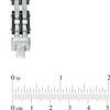 Thumbnail Image 1 of Men's 0.13 CT. T.W. Black Diamond Cross ID Bracelet in Two-Tone Stainless Steel - 8.5"