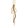 Thumbnail Image 0 of Le Vian Chocolate Diamonds® 0.51 CT. T.W. Diamond Abstract Loop Pendant in 14K Honey Gold™