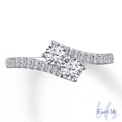 Ever Us™ CT. T.W. Two-Stone Diamond Ring in 14K White Gold