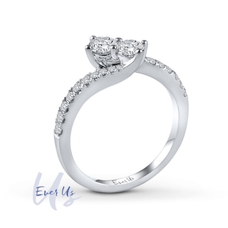 Ever Us™ CT. T.W. Two-Stone Diamond Ring in 14K White Gold