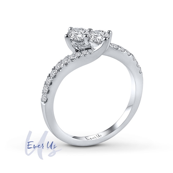 Ever Us™ CT. T.W. Two-Stone Diamond Ring in 14K White Gold