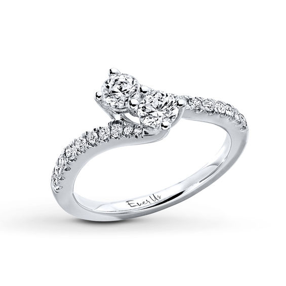 Ever Us™ CT. T.W. Two-Stone Diamond Ring in 14K White Gold