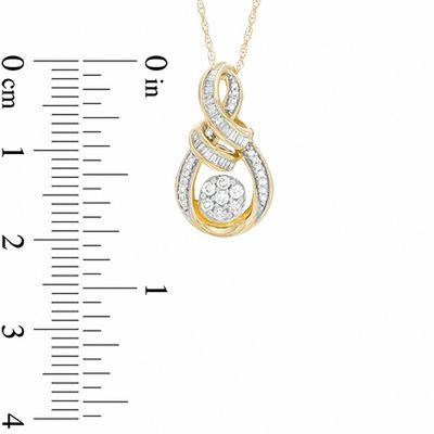 0.25 CT. T. W. Diamond Composite Infinity Pendant in 10K Gold