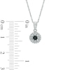 0.20 CT. T.W. Enhanced Black and White Diamond Pendant in Sterling Silver