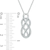 0.16 CT. T.W. Diamond Intertwined Infinity Pendant in Sterling Silver