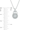 0.25 CT. T.W. Diamond "XO" Pendant in 10K White Gold