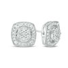 Thumbnail Image 0 of 0.50 CT. T.W. Composite Diamond Cushion Frame Vintage-Style Stud Earrings in 10K White Gold