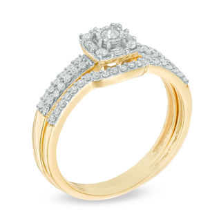 0.33 CT. T.W. Diamond Frame Bridal Set in 10K Gold