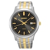 Men's Seiko Two-Tone Watch with Grey Dial (Model: SUR183)