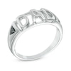 Thumbnail Image 2 of Men's Black Diamond Accent &quot;DAD&quot; Ring in 10K White Gold