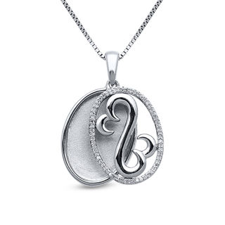 Open Hearts Waves by Jane Seymour™ 0.06 CT. T.W. Diamond Waves Pendant in Sterling Silver