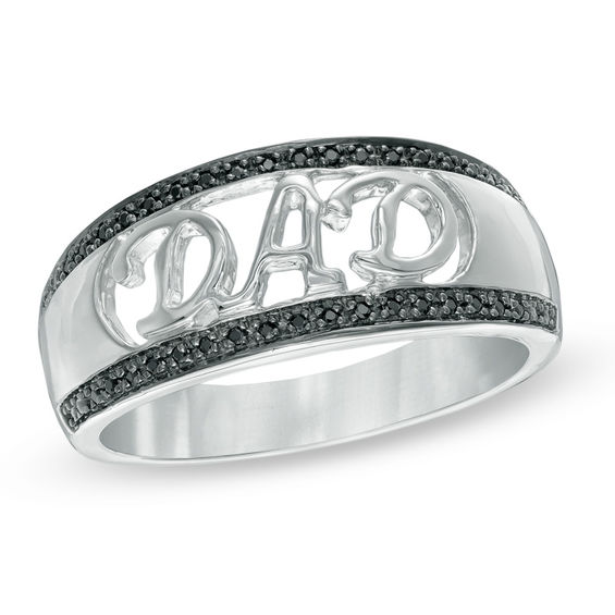 Sterling silver deals dad ring