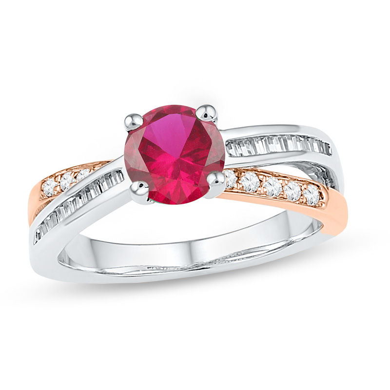 2 Carat Ruby Engagement Ring w/ Baguette Diamonds GIA Certified | Ruby  engagement ring, Colored engagement rings, Gemstone wedding rings