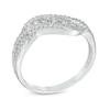 0.36 CT. T.W. Diamond Split Shank Wave Ring in 10K White Gold