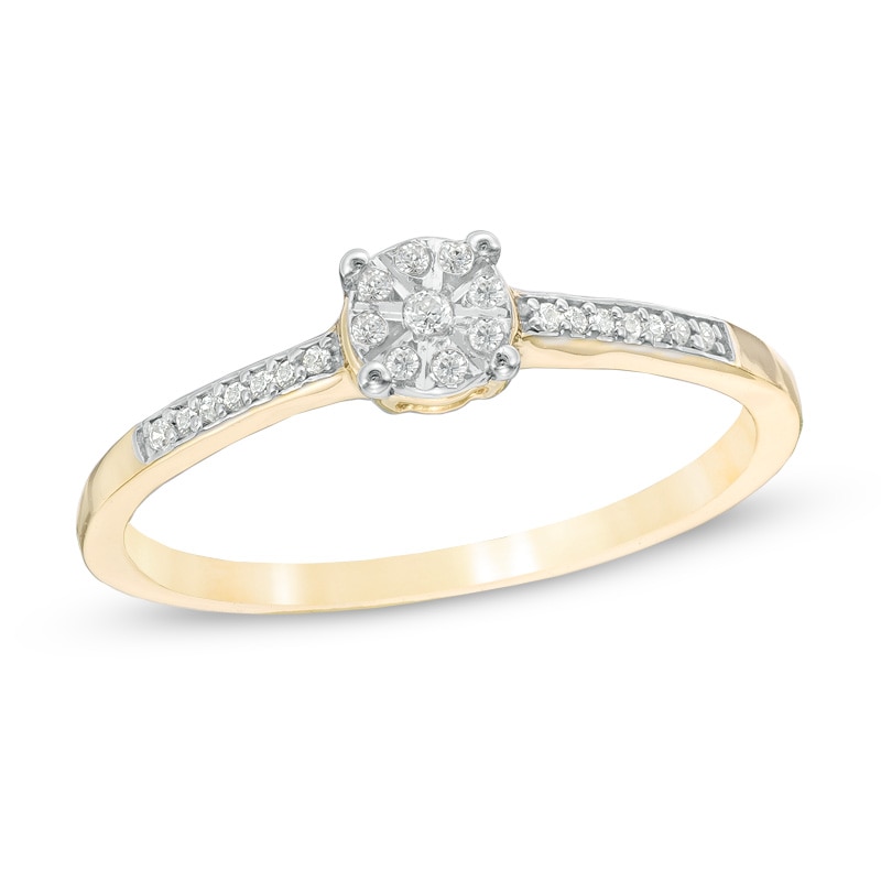 0.07 CT. T.W. Multi-Diamond Promise Ring in 10K Gold|Peoples Jewellers