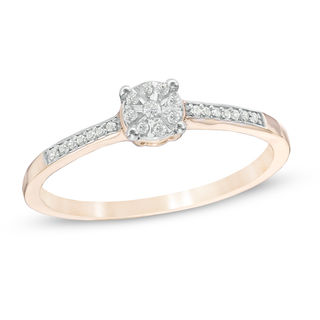 0.07 CT. T.W. Multi Diamond Promise Ring in 10K Gold Peoples