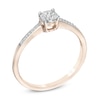 Thumbnail Image 1 of 0.07 CT. T.W. Multi-Diamond Promise Ring in 10K Rose Gold