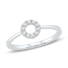 Thumbnail Image 1 of 0.15 CT. T.W. Diamond Circle Ring in 10K White Gold