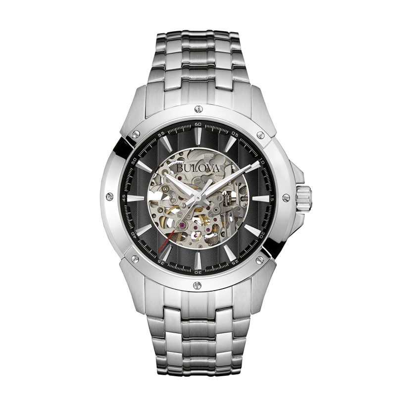 Men's Bulova Automatic Watch with Skeleton Dial (Model: 96A170)