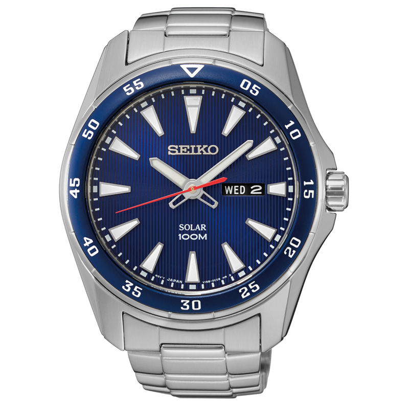 Seiko solar sale 100m mens watch