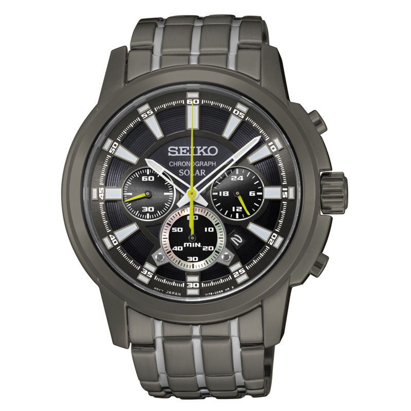 Seiko solar outlet chronograph ssc563