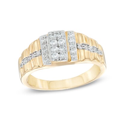 Men's 0.45 CT. T.W. Diamond Ring in 10K Gold