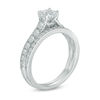 Thumbnail Image 1 of 1.65 CT. T.W. Certified Canadian Cushion-Cut Diamond Bridal Set in 14K White Gold (I/I1)