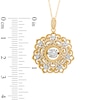 Thumbnail Image 1 of Unstoppable Love™ 0.33 CT. T.W. Diamond Flower-Shaped Vintage Pendant in 10K Gold