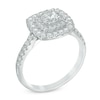 Thumbnail Image 1 of 1.00 CT. T.W. Diamond Double Square Frame Engagement Ring in 14K White Gold