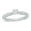 Thumbnail Image 0 of 0.06 CT. T.W. Diamond Promise Ring in 10K White Gold