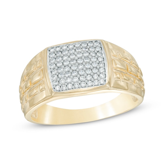 Men's 0.30 CT. T.W. Diamond Ring in 10K Gold | Peoples Jewellers