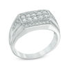 Thumbnail Image 1 of Men's 0.70 CT. T.W. Diamond Ring in Sterling Silver