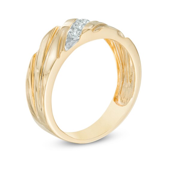 Men's CT. T.W. Diamond Wedding Band in 10K Gold