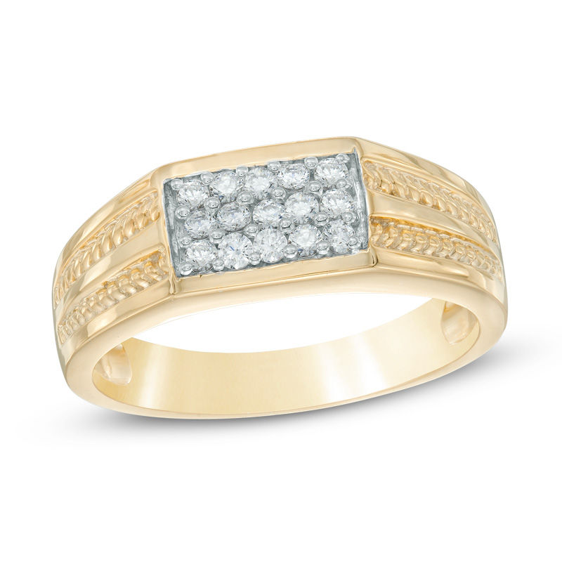 Men's 0.30 CT. T.W. Diamond Ring in 10K Gold|Peoples Jewellers