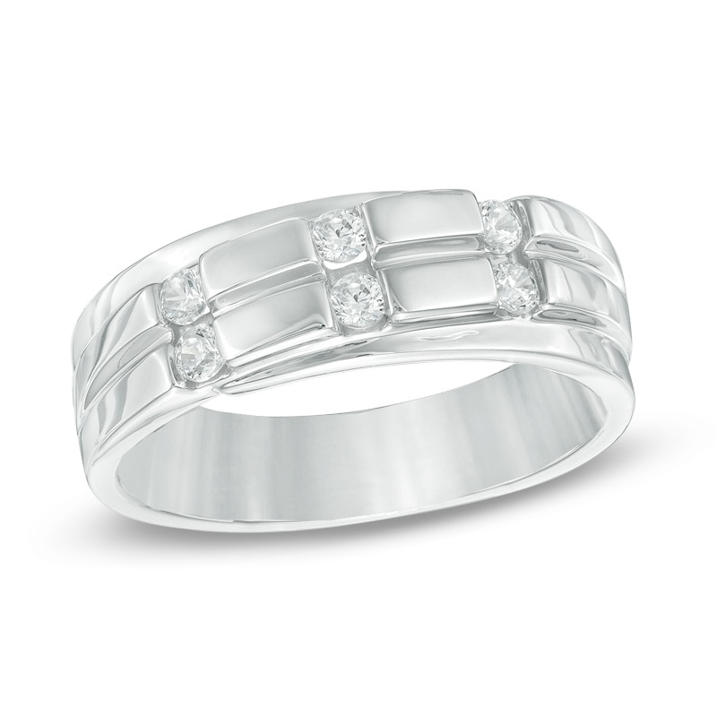 Men's 0.30 CT. T.W. Diamond Ring in 10K White Gold|Peoples Jewellers
